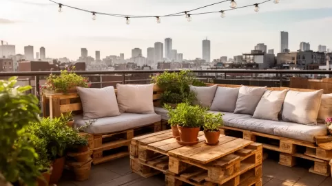 balkon z palet