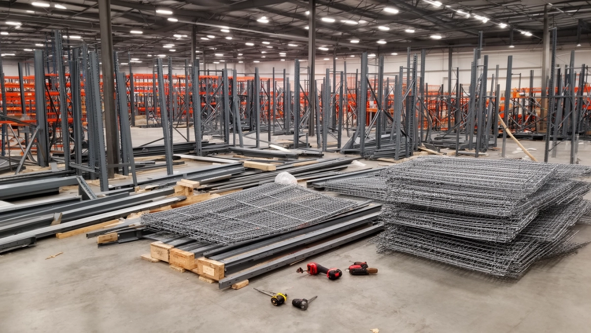 demontaż regałów paletowych