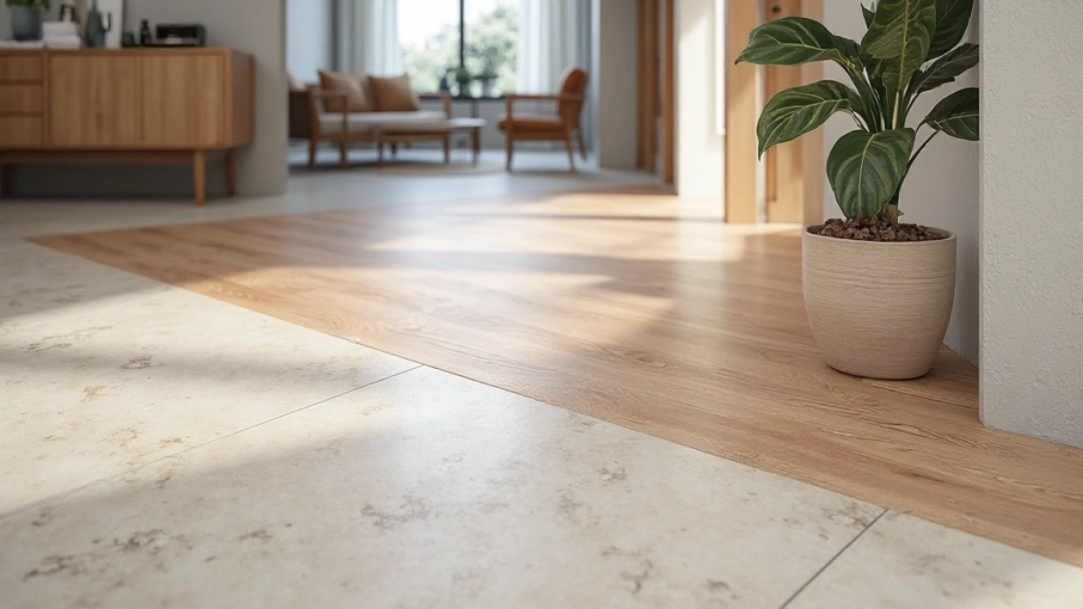 Jak połączyć płytki z panelami bez listwy