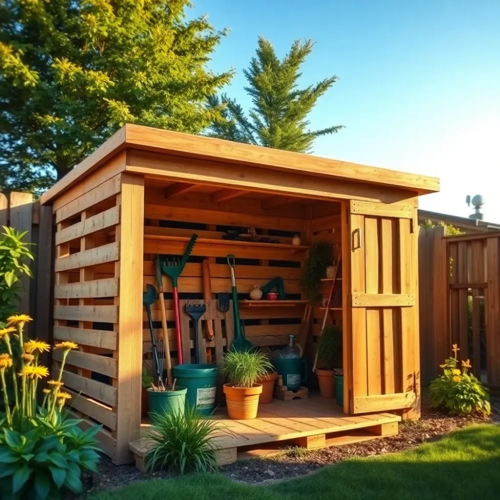 Jak zrobić domek narzędziowy z palet