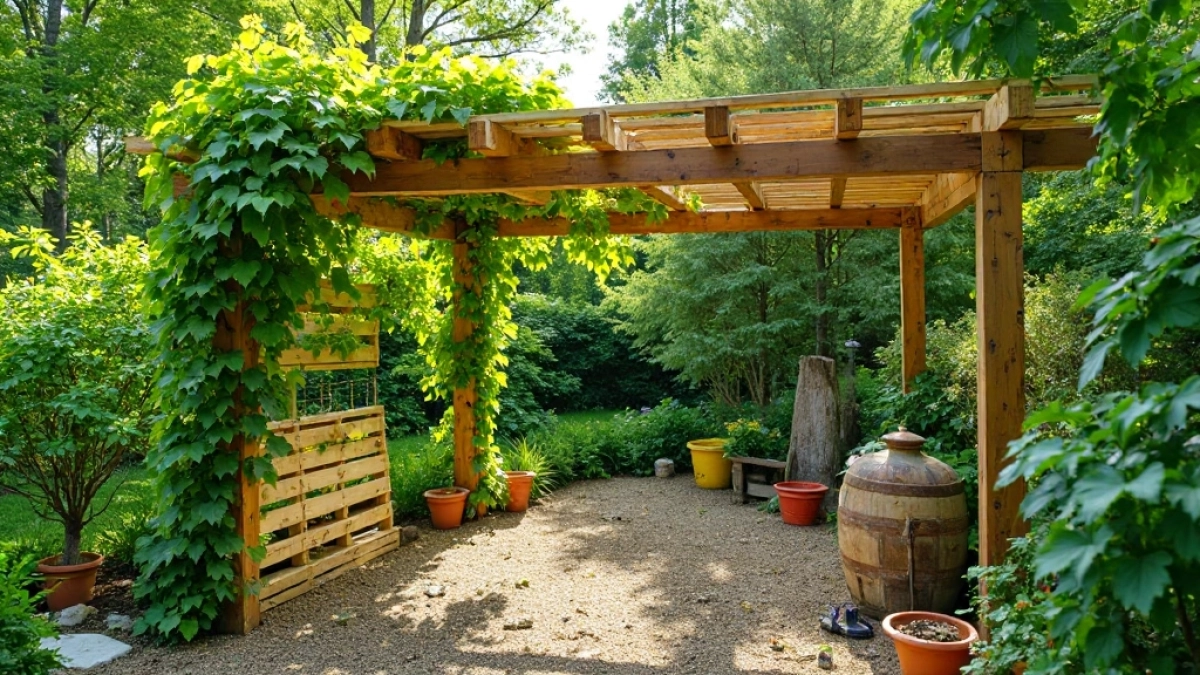 Jak zrobić pergolę z palet