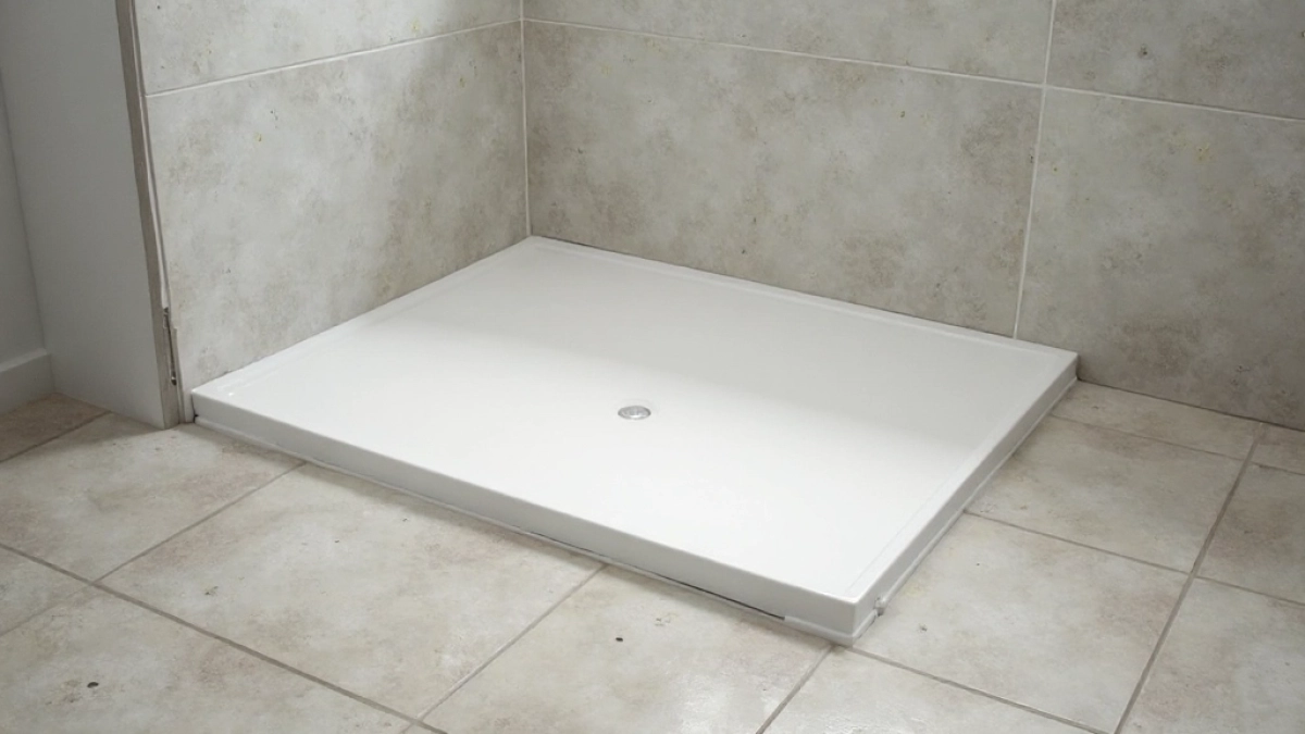 Montaż niskiego brodzika na płytkach