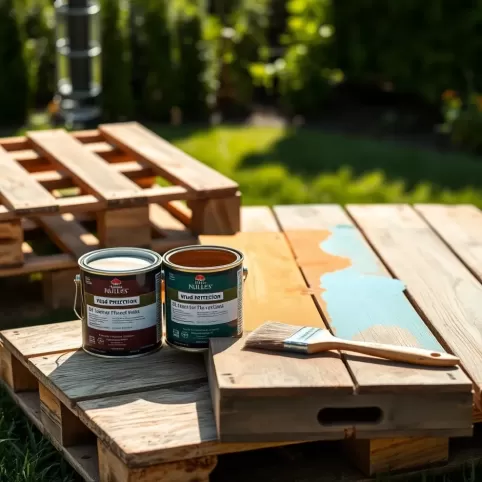 Czym pomalować palety na zewnątrz