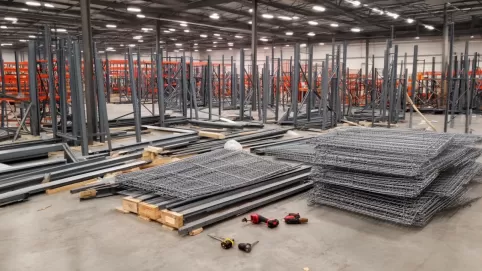 demontaż regałów paletowych