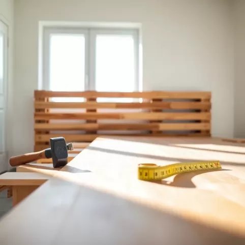 Jak zrobić łóżko z palet 120x200