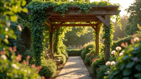 pergola ogrodowa z palet