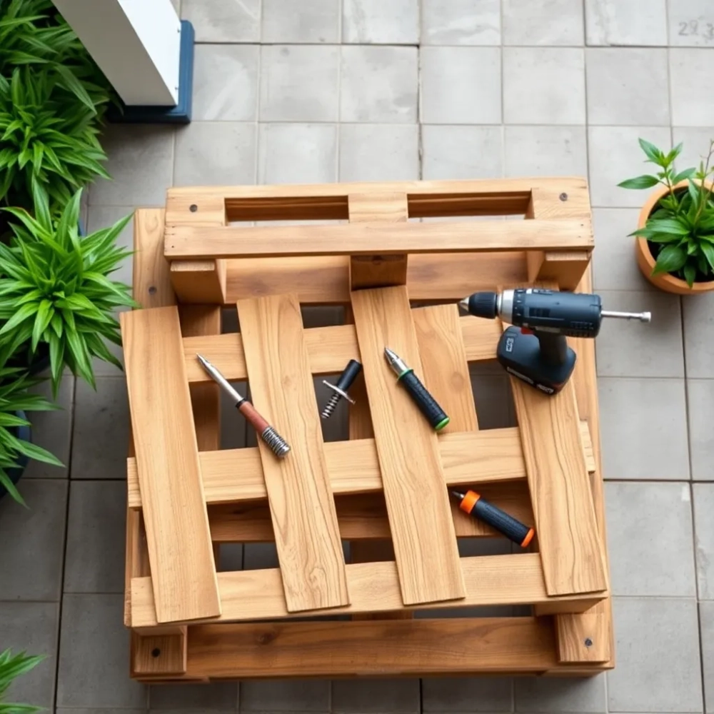 Siedzisko z palet  jak zrobić